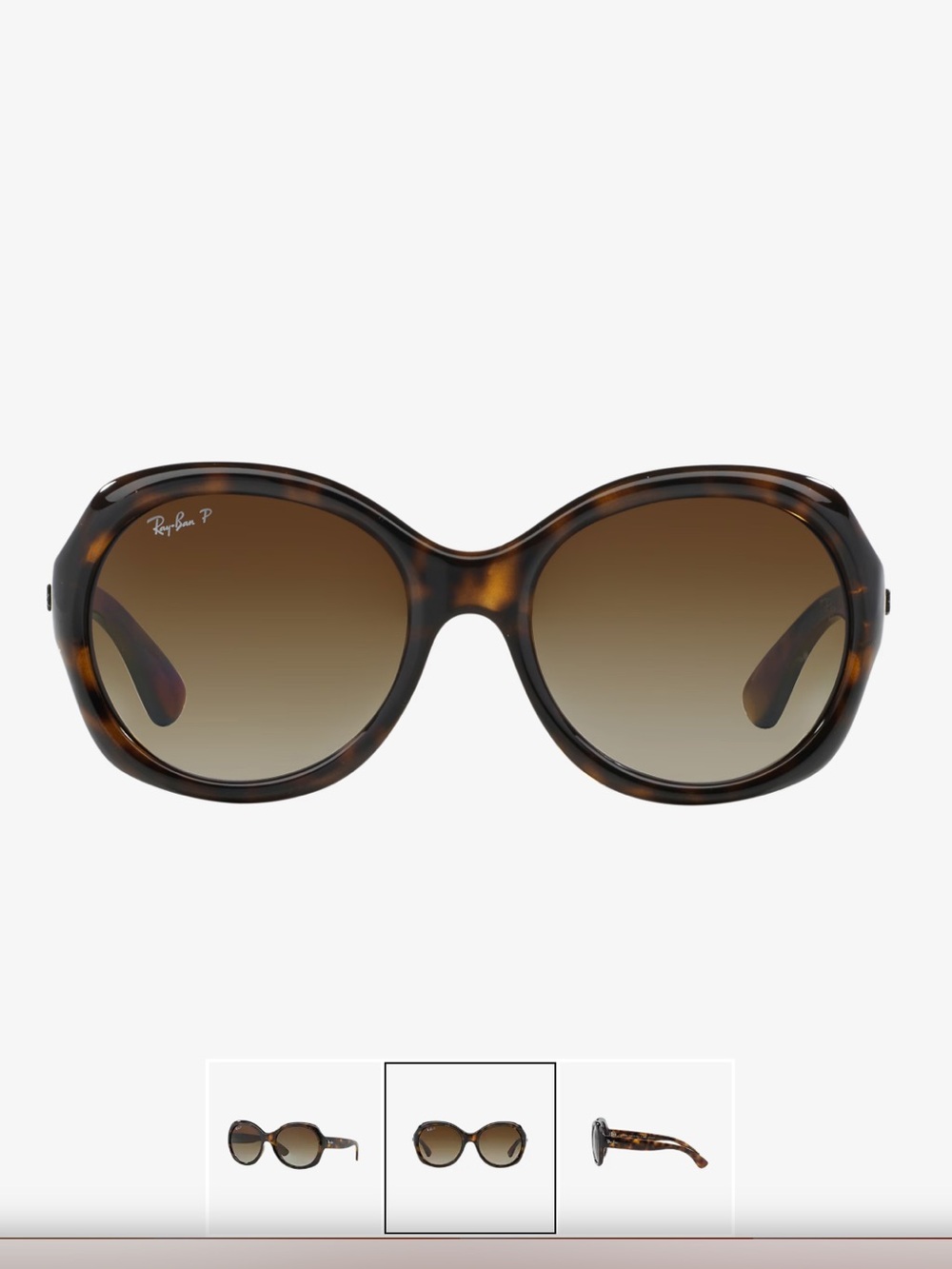 Ray-Ban RB4191 710/71 Light Havana Tortoise Oversized Sunglasses